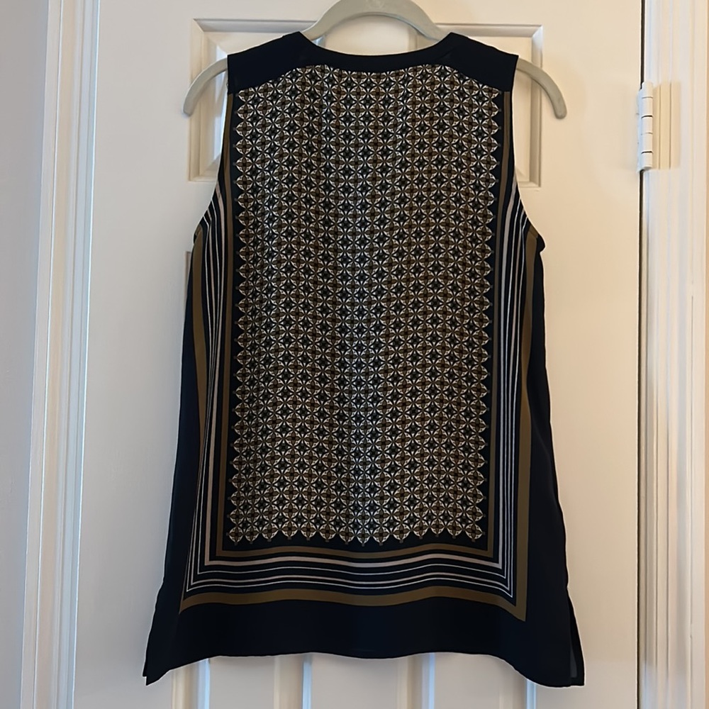 Loft Printed Top XS Dark Navy Blue - Picture 4 of 10